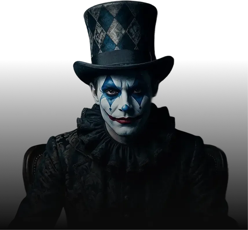 Qquench digital character 'Jester' presenting AI-Native Websites built for intelligent user experiences