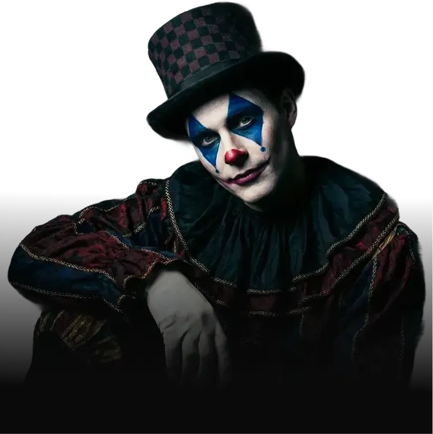 Qquench digital character 'Jester' presenting AI-Augmented website experiences enhanced through intelligent automation