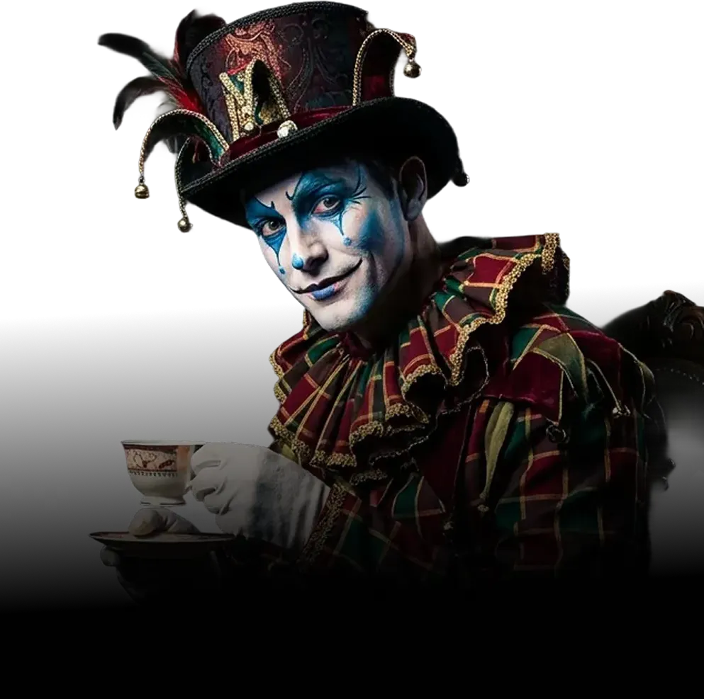 Qquench digital character 'Jester' explaining the AI website Maturity Model for scalable digital transformation