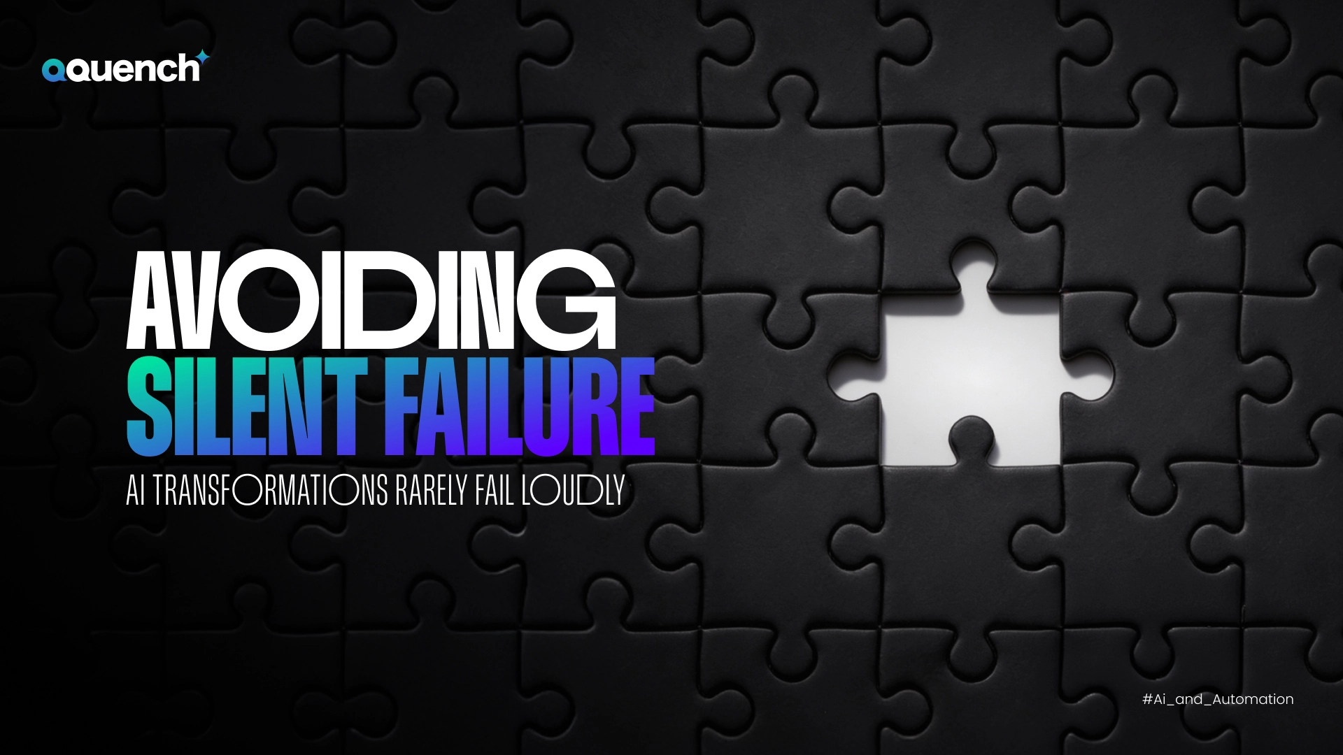 Why AI Transformation Fails Quietly